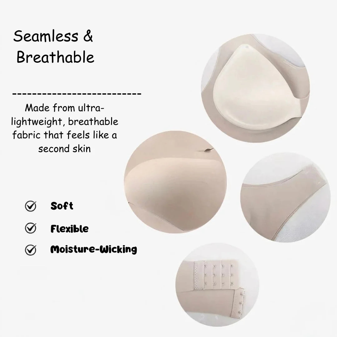 Seamless Cross-Back Support Bralette