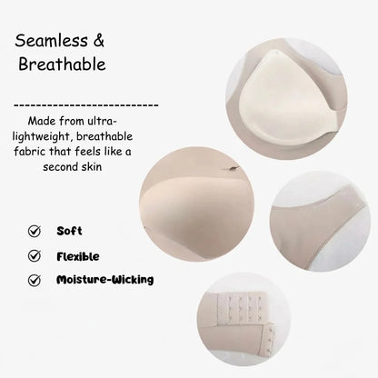 Seamless Cross-Back Support Bralette