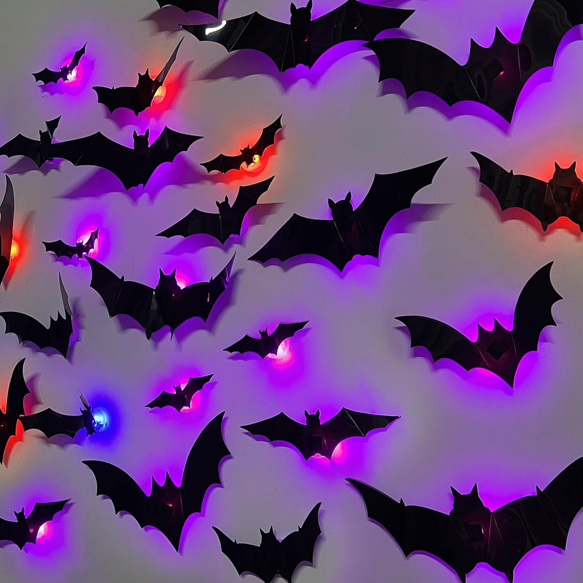 Spooky 3D Bats Wall Decor