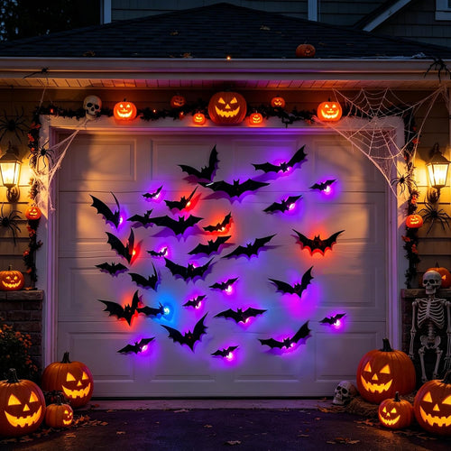 Spooky 3D Bats Wall Decor