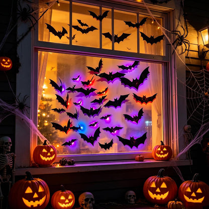 Spooky 3D Bats Wall Decor